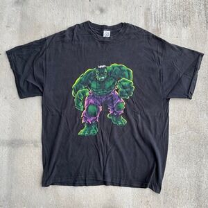 The Incredible Hulk Marvel‎ 2002 Black T Shirt Mens 2XL